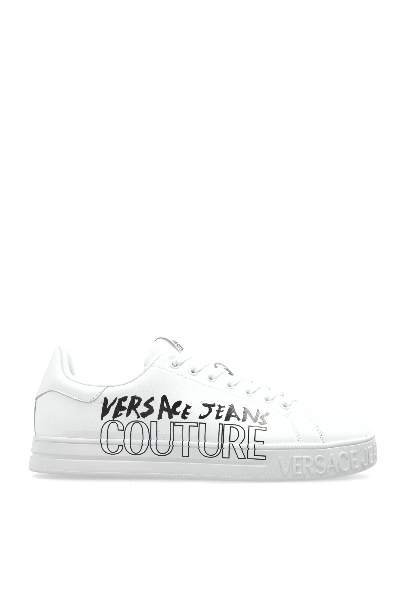 【2024】お歳暮・冬ギフト Sneakers White with Couture Jeans Versace logo printed アクセサリー